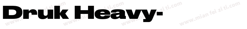Druk Heavy字体转换